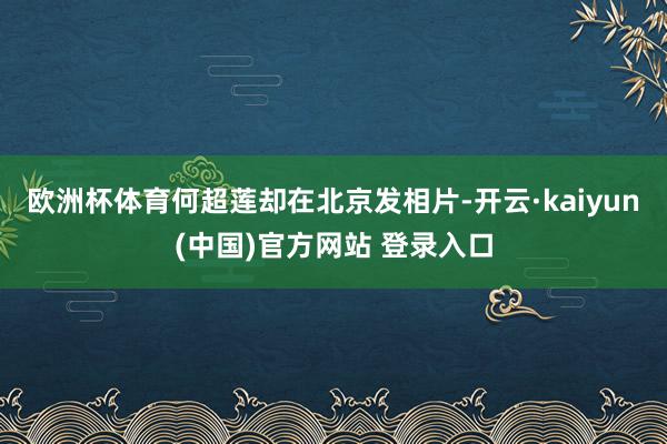 欧洲杯体育何超莲却在北京发相片-开云·kaiyun(中国)官方网站 登录入口